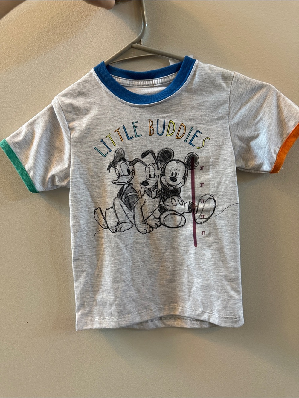 Disney Little Buddies Gray Short-Sleeve Tee for Kids